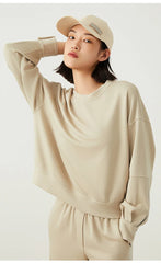 Crew Neck Wool Sweatshirt