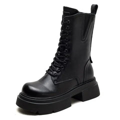 Ethnic Genuine Leather Ankle Boots