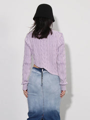 Signature Knit Asymmetrical Sweater