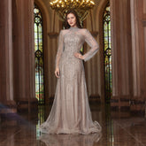 Elegant Arabic Chic Evening Dress