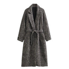 Classic Belted Twill Overcoat