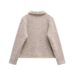 Smooth Knitted Short Cardigan