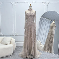 Elegant Arabic Chic Evening Dress