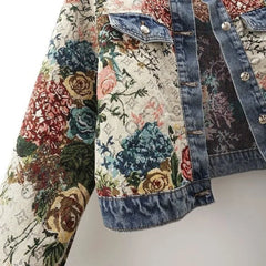 Retro Jacquard Short Jacket