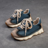 Chic Lace-Up Flat Sneakers