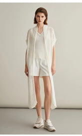 Long Silk Knitted Excellent Cardigan