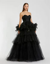 Luxury Tiered Lace Prom Gown