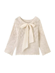 Trendy Silk Scarf Loose-Fit Sweater