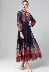 Elegant Elastic Waist Formal Dress
