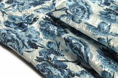 Elegant Vintage Floral Print Maxi Dress