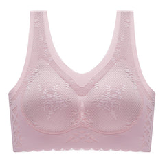 comfortable latex breathable inner cup sleep bra