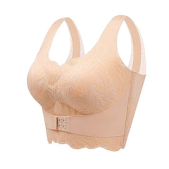 Front Button Adjustable Seamless Sports Bra