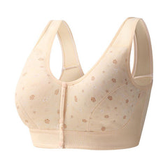 No Wire Pattern Front Button Underwear
