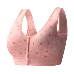 No Wire Pattern Front Button Underwear