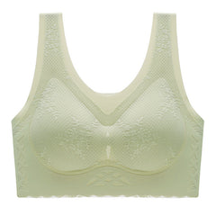 comfortable latex breathable inner cup sleep bra