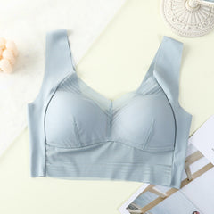 Lace Wide Shoulder Strap Beautiful Back Bra