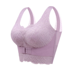 Front Button Adjustable Seamless Sports Bra