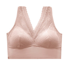 Lace Fixed Cup Push-Up Sleep Bra