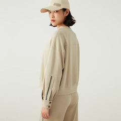 Crew Neck Wool Sweatshirt