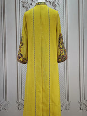 Romance in the Making Embroidered Floral Abaya