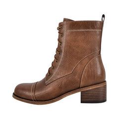 Stylish Round Toe Women's Ankle Boots
