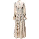Symbol Embroidery Holiday Dress