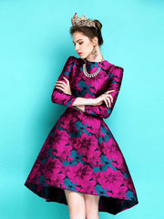 Keep You Accompanied Jacquard Party Dress