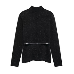Casual Stand-up Collar Knitted Sweater