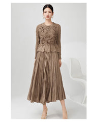 A-Line Pleated Formal Dress