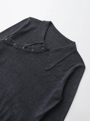 Simple Long Sleeves Women's Knitwear Pullover