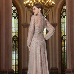 Elegant Arabic Chic Evening Dress