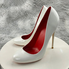 Round Toe Stiletto Pumps