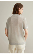Linen Silk Pullover Sweater