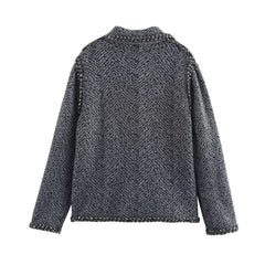 Versatile Loose Lapel Knit Jacket