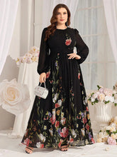 Elegant Fit And Flare Black Maxi Dress