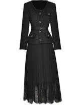 Single Breasted Spliced Formal Dress