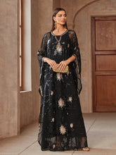 Mesh Round Neck Sequin Dress