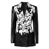 Hit Spliced Color-Block Blazer