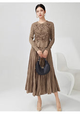 A-Line Pleated Formal Dress