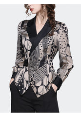 Stylish Satin Polka Dot Slim Top
