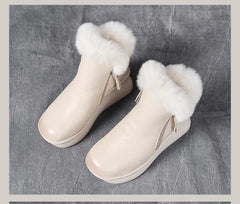 Double Zipper Platform Boots