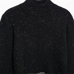 Casual Stand-up Collar Knitted Sweater