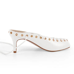 Elegant Closed-Toe Knitted Stiletto Heels