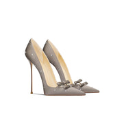 Trendy Pointed Satin High Heel