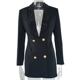 Shawl Collar Slim Fitted Blazer