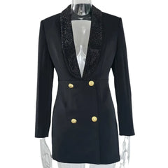 Shawl Collar Slim Fitted Blazer