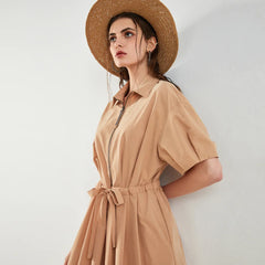 Polo Collar Formal Dress