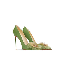 Modish Flower Banquet Stiletto High Heels