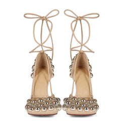 Charming Cross-Strap High Heel Sandals