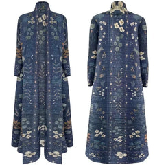 Foldable Collar Women's Trench Coat